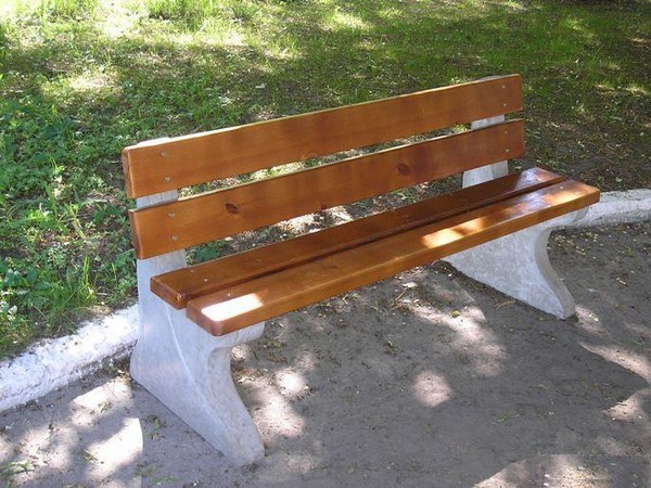 деревянная скамейка со спинкой своими руками фото