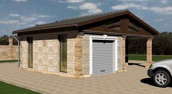 постройка гаража на даче фото