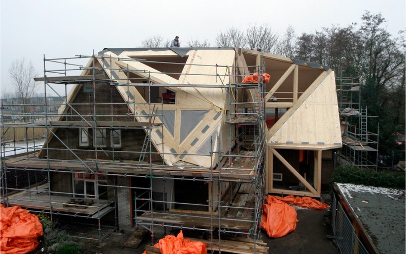 реконструкция крыши дачного дома фото